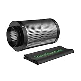 VivoVerdant 100mm x 300mm Aktivkohlefilter mit australischer Aktivkohle, Kohlenstofffilter für Rohrventilator, Geruchsentfernung Luftwäscher für Rohrventilator, Grow-Zelte, 10x30cm Carbon Filter