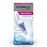 EndWarts EXTRA: Stielwarzen behandeln, Vereisungsmittel zur Behandlung von Stielwarzen an Hals, Brust & Achseln, 9-Einweg-Spitzen & 9 Pflaster, Aufnäher,Spray