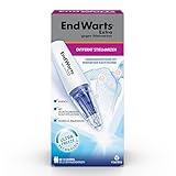 EndWarts EXTRA: Stielwarzen behandeln, Vereisungsmittel zur Behandlung von Stielwarzen an Hals, Brust & Achseln, 9-Einweg-Spitzen & 9 Pflaster, Aufnäher,Spray