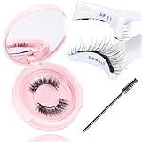 Wimpern Magnetische Wimpern Natürlich Look Magnet Wimpern Ohne Eyeliner Ohne Kleber Wimpern Magnetisch mit Zange Magnetwimpern Wiederverwendbar, Wasserdicht Magnetic Eyeashes Set für Anfänger Einfach