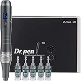 Dr. Pen Ultima M8 Professioneller Microneedling-Stift – kabelloser Derma-Auto-Stift – Erstaunliches Hautpflege-Werkzeug-Set für Gesicht und Körper – 5 Stück 16-polige Patronen