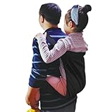 Schwarze Kindertrage Sling Kinderrückentrage Wanderrucksack Gürtel Kinderliftschlinge für den Transfer zum Rollstuhl Auto Fahrzeug Bettstuhl Babytragetücher