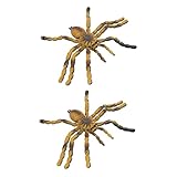 QUMIIRITY 2Stücke Realistische Tarantula Spielzeuge Dekoratives und Edukatives Spinnenmodell für Lernspielzeug Kreativität und Naturverständnis