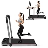 Elektrisches Laufband für Zuhause, Büro, Joggen, Laufen, ultraflach, schmal, Fitness, Workout, Fernbedienung, Walden F2800 (F2800DE)