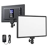 RALENO LED Videoleuchte, 19.5W Videolicht Eingebaute 2 * 4000mAh Akku CRI95+ 3200K-5600K Einstellbare Videokonferenz Licht, für YouTube TikTok Zoom Studio Fotografie Videoaufnahme Produktbilder Shoot