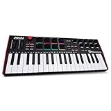 Akai Professional MPK Mini Plus - 37-Tasten USB MIDI Keyboard Controller mit 8 MPC Pads, Sequencer, MIDI/CV/Gate I/O, Musikproduktionssoftware und Native Instruments Sound Package