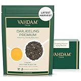 VAHDAM, First Flush Darjeeling Schwarz tee (100g) Darjeeling Tea First Flush | Schwarzer Tee mit feinstem Aroma | Direkt von der Quelle in Indien