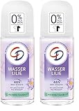 CD Deo Roll-On 'Wasserlilie', Deodorant ohne Aluminiumsalze, langanhaltender Schutz für 48 h, für empfindliche Haut geeignet, vegan, Körperpflege, 50 ml (Packung mit 2)