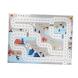KOMBIUDA Krabbelmatte für Babys spielmatte kinderzimmer spielmatte spielmatten Puzzle mat Play mat Gaming Matte -Puzzle-Matte Verkehrskarte plat mat -Bodenmatte Sky-Blue