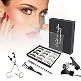 Magnet Wimpern 12 StüCk Magnetische Magnetisch 3D Magnetwimpern Wimpern Set Eyelashes KüNstliche Magnetic Magnetisches NatüRlich NatüRlicher Set Falsche Magnetic Eyelashes Wasserdichtem Dünne Wimpern