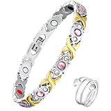 Jecanori Magnetarmband aus Titanstahl, 3800 Gauss, ultrastarke Magnete