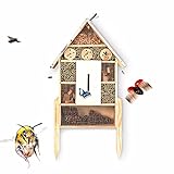 bambuswald© Insektenhotel ca 78 x 37 cm | Bienenhotel Unterschlupf für Insekten - Insektenhaus Naturmaterialien. Gelebter Natur- & Artenschutz für Zuhause -Nistkasten Haus wildbienenhotel Schutz
