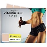 VitaPatch B12 Pflaster für Energy Plus, 75 Stück, B12-Pflaster, B12 mit Methylcobalamin und Guarana