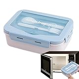 Lunchbox für Kinder, Microwaveable Dinner Container, Lunchbox mit Lid and Cutlery, Kinder Salad Lunch Box, High Capacity Lunch Box, Internal Compartments Lunch Box, Leakproof Lunch Box For Kids