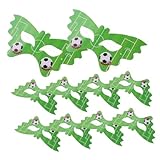 TOBBOMEY 20 Stück Fußball Motto Maske Maskerade Maske Fußball Brille Fußball Party Brille Fußballspiel Dekoration Fußball Partygeschenke Kinder Fußball Party Maske Fußball Brille