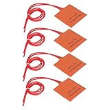 Flexible Silikonheizkissen für Fass und Ausrüstung - Schnellheizung und Lange Lebensdauer - Packung von 4-50 X 50 Mm