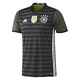 adidas Kinder UEFA EURO 2016 DFB Auswärtstrikot Replica, Gr. 176 (15-16 ans), Grau (Gris - Dark Grey Heather/Off White/Base Green S15)