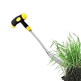 Unkrautvernichter, ergonomisch, mit Griff | Robustes Gartenwerkzeug zum Entfernen von Wurzeln für Frauen, Männer und Gärtner