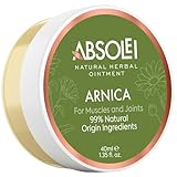 Absolei Arnika Salbe, Natürliche Salbe für Muskeln, Blutergüsse und Schwellungen, 40 ml