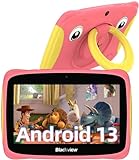 Blackview Tab 3 Kids Tablet Android 13 Kinder Tablet 7 Zoll Display 4GB RAM 32GB ROM, 3280mAh, Tablet für Kinder mit Tragbarem Griff und Sturzsicherer Hülle Vorinstalliertes iKids/Google Play