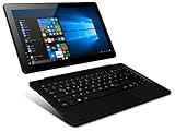 Odys Fusion Win 12 2in1 29,5 cm (11,6 Zoll) Tablet-PC (Intel Atom Quadcore x5-Z8350, Full-HD IPS Display, 2GB RAM, 32GB Flash HDD, Win 10, Micro HDMI, Micro-USB Anschluss) schwarz
