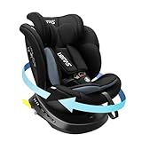 LETTAS I-Size 360°drehbar Kindersitz 40-150 cm, Gruppe 0+1/2/3, 0-12 Jahre, 0-36 kg, Baby Autositz mit isofix ECE R129