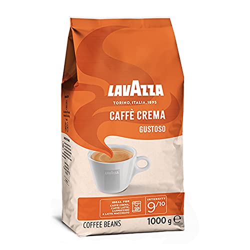 Lavazza Caffè Crema Gustoso, 1kg-Packung, Arabica und Robusta, Mittlere Röstung​