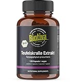 Teufelskralle Extrakt Bio 120 Kapseln - 2,7% Harpagoside hochdosiert - Harpagophytum procumbens - Afrikanische Trampelklette - Bio-Extrakt - Abgefüllt und kontrolliert in Deutschland - Biotiva