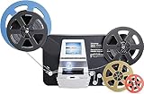 Super 8 Film Scanner, Converts Film in Digitales Video(3', 5', 7' und 9' Super 8/8 mm Film Rollen) MovieMaker/Film Digitizer, Super 8 Digitalisieren, mit 32 GB Speicherkarte und 2,4' LCD