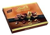 Lindt Schokolade - Schicht Pralinen | 125 g | Pralinés-Schachtel mit 12 von Hand geschichteten Mandel-, Haselnuss- und Pistazien-Nougat Spezialitäten | Pralinengeschenk | Schokoladengeschenk