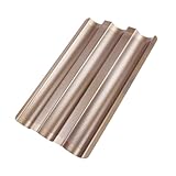 TOPPERFUN 1 Stück Brotregal lange Kastenformen zum Brotbacken Backschalen Nicht -STiCK Mini Laib Pfannen panierpfannen Brotpfannen Brotbackformen französische Brotform Golden