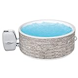 Bestway LAY-Z-SPA Vancouver AirJet Plus™ WiFi Whirlpool, 155 x 60 cm, mit App-Steuerung, 3-5 Personen, rund, Stein-Optik