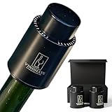 Flaschenverschluss | WeinRetter Pro Weinflaschenverschluss mit Wein Pump – Wein Zubehör & Geschenke für Männer | Vakuumverschluss für langanhaltend frischen Genuss – Gadget für Weinliebhaber