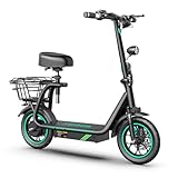 M5 Pro Faltbarer E-Scooter | 20 km/h Höchstgeschwindigkeit | 48V/13Ah Akku | 45 km Reichweite | Hochwertiges E-Scooter für Erwachsene | LED-Display | Ideal für Stadtfahrten