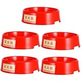 Operitacx 5 Stück Leuchtende Basis Feuerlöscher Montage Rot Plastik