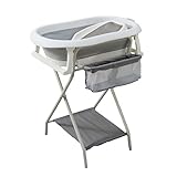 Faltbare Babywanne mit Ständer - XXL Babybadewanne mit Stütze (Baby Faltbadewanne und Ständer)