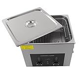 Ultraschall-Uhrenreiniger, Ultraschallreiniger, Ultraschall-Entgasung, 15 L, Schwache Säure-Alkali-Beständigkeit, Effizient für Zahnärztliche Geräte (EU-Stecker AC220V)
