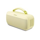 Bose Tragbarer SoundLink Max Lautsprecher, große tragbare Bluetooth Boombox mit Akku, wasserdichte Lautsprecher Boxen, bis zu 20h Akkulaufzeit, USB-C, integrierter 3,5 mm AUX-Eingang, Zitrusgelb