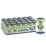Somersby ZERO 0,0% Apple Cider 0,33 l Dose| 24 Dosen alkoholfreier, Zero Alcohol, Zero Sugar, Zero Calories, 100% erfrischender Somersby Apple Geschmak, (24 x 0,33 l)