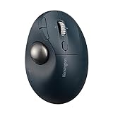 Kensington Pro Fit Ergo TB550 Trackball-Maus, wiederaufladbar Batterie, kabellose Bluetooth Maus, ergonomischer 34-mm-Trackball mit 4D-Scrollring, aus bis zu 51% recyceltem Kunststoff (K72196WW)
