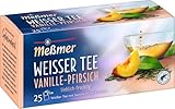 Meßmer / Weißer Tee Vanille-Pfirsich / 25 Teebeutel / 25 Stück / Vegan / Glutenfrei / laktosefrei