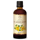 Johanniskrautöl 100ml - Hypericum perforatum - Natürlich Rotöl - Johanniskraut Öl Mazerat - intensive Pflege für Gesicht - Körper - Haut - Haare - Massage - st Johns Wort Oil