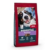 MERA Essential Brocken Trockenfutter für ausgewachsene normal aktive Hunde, mit Omega-3 und Omega-6 für Haut und Fell, 4x2kg