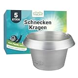 HomeBugProtect® Schneckenkragen aus Metall – effektiver Schneckenschutz für Hochbeet, Garten & Gemüsebeet – galvanisiert & wiederverwendbar – Schneckenschutzring