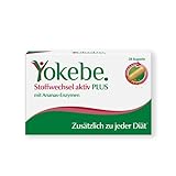 Yokebe Plus Stoffwechsel aktiv - Stoffwechselkapseln mit Vitamin-B-Komplex und hochwertigen Ananas-Enzymen zur Unterstützung einer Diät - 28 Kapseln mit je 0,2 g = 5,6 g