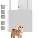 Ausziehbares Hundegitter - Treppenschutzgitter für Hunde | Sicherheitszaun zum Schutz von Kindern Babys Welpen drinnen draußen an Türen Treppen