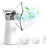 SOARFLY Inhalationsgerät Tragbar für Kinder Erwachsene, USB wiederaufladbar Inhalationsgerät Kinder Inhaliergeräte für Erwachsene wirksam und Leise, mit Mundstück und 2 Maske
