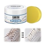 Lederseife-Sneaker Reiniger Shoe Wax Eco, Schuhcreme weiß,Schuhwachs zur Schuhimprägnierung und Lederpflege, farblos, 260g (1)