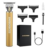 BarberBoss Professionelle Bartschneider Männer & Haarschneidemaschinen Männer: Haarschneidemaschinen für Männer Haarschnitt, Haarschneider Männer Präzision Detail Trimmer QR-2069