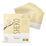 SHEKO Balance Travelset Vanille - 10 Cremige Mahlzeitenersatz Shakes zum Abnehmen - Proteinreich, Glutenfrei & Natürlicher Geschmack - Abnehmen Shake
